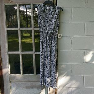 Women's Anne Klein midi dress black/white